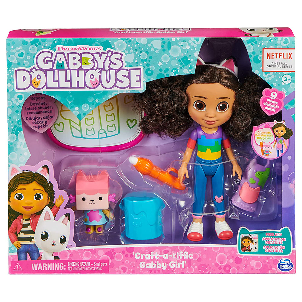 la casa de munecas de Gabby's Dollhouse - Craft-a-riffic Gabby Girl 6064228: Muñeca - Edad 3+