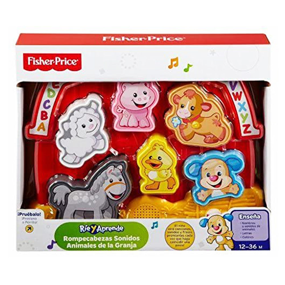 Fisher-Price Rompecabezas Sonidos de Animales de la Granja CGN03 - Edad 6 meses+